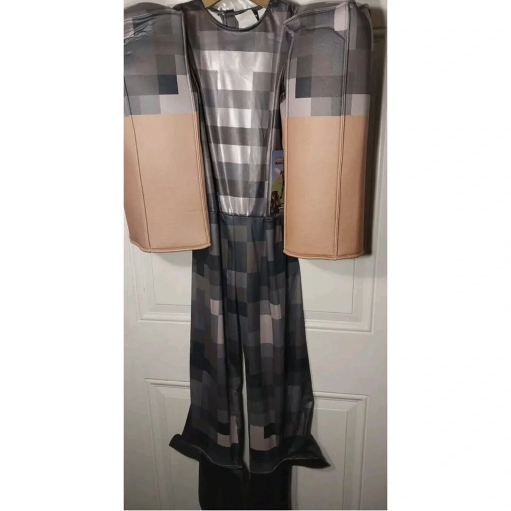 New! Minecraft Steve Netherite‎ Armor Child Costume Small (4-6) Disguise